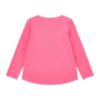 Guess Maglietta Maniche Lunghe stretch logo triangolo con paillettes Rosa Bambina