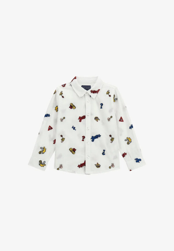 Guess Kids Camicia Bianca Bambino