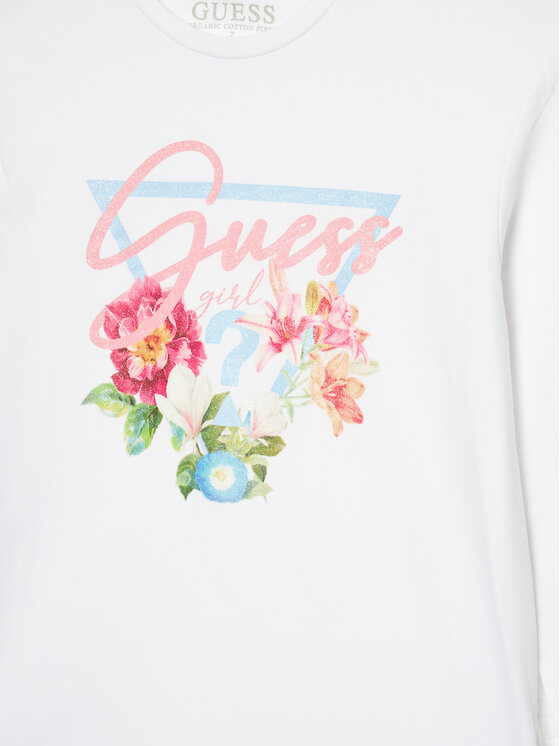 Guess  T-shirt  Bianca Bambine Ragazze