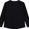 Guess Maglietta Maniche Lunghe Nera Bambine Ragazze