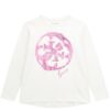 Guess Maglietta Maniche Lunghe Bianca Bambine Ragazze