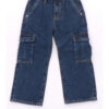 Guess Jeans Cargo Medium Blu Denim Bambine Ragazze