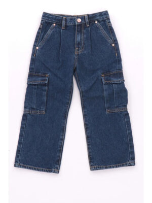 Guess Jeans Cargo Medium Blu Denim Bambine Ragazze