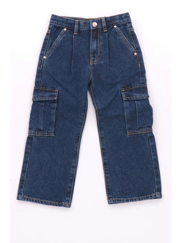 Guess Jeans Cargo Medium Blu Denim Bambine Ragazze
