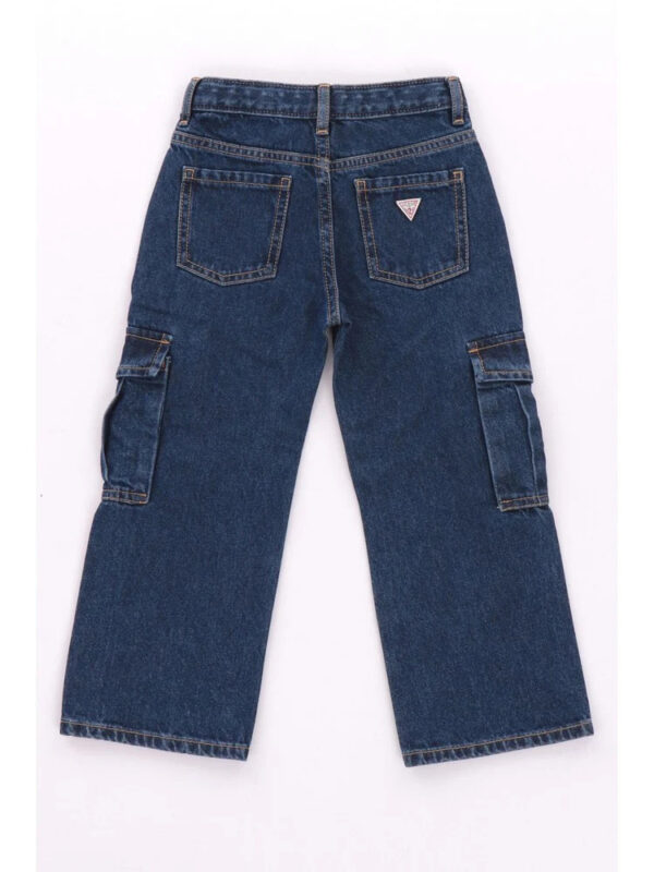 Guess Jeans Cargo Medium Blu Denim Bambine Ragazze