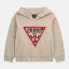 Guess Felpa Con Cappuccio logo triangolo frontale Beige Bambino