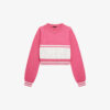 Guess Kids Maglioncino Girocollo Rosa Bainco Bambine Ragazze