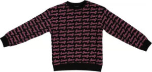Guess Kids Felpa Girocollo Nera Bambine Ragazze