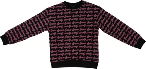 Guess Kids Felpa Girocollo Nera Bambine Ragazze