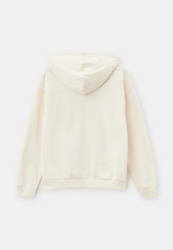 Guess Kids Felpa Con Cappuccio Beige Bambine Ragazze