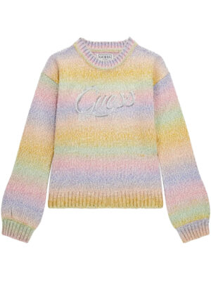 Guess Kids Maglioncino Girocollo Multicolore Bambine Ragazze