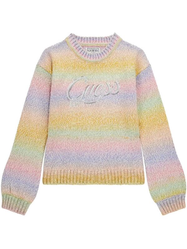 Guess Kids Maglioncino Girocollo Multicolore Bambine Ragazze