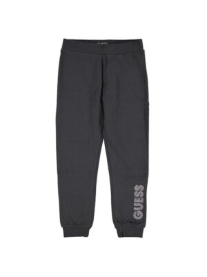 Guess Pantalone Tuta Garzato Nero Bambino Ragzzzi