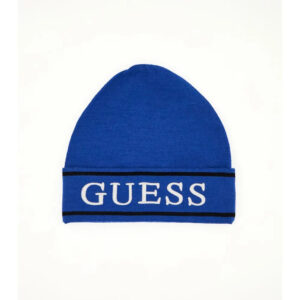 Guess Kids Cappello In Maglia Blu Bambino