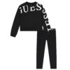 Guess Kids Felpa Girocollo Nera Bambine Ragazze