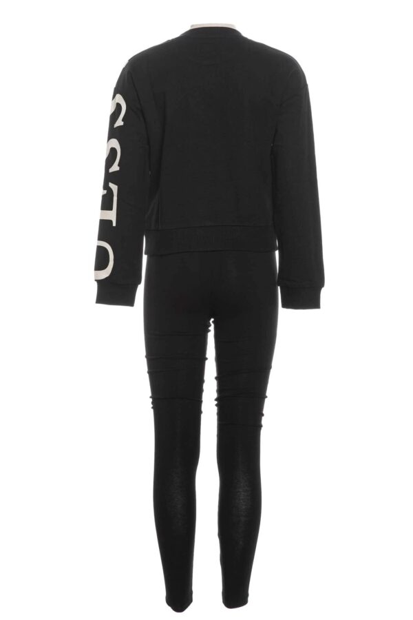 Guess Kids Felpa Girocollo Nera Bambine Ragazze