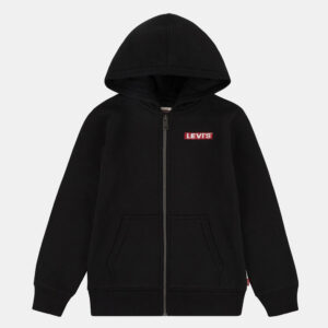 Levi's Infant's Track Top Felpa con Cappuccio Nera Bambino