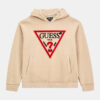 Guess Children s Felpa Con Cappuccio Beige Bambina