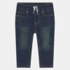 Levi's Lvb Skinny Dobby Pull On Pants Jeans Dark Blu Denim Bambini