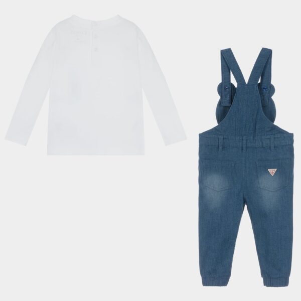 Guess Kids Set t-shirt e salopette in jeans Bambino