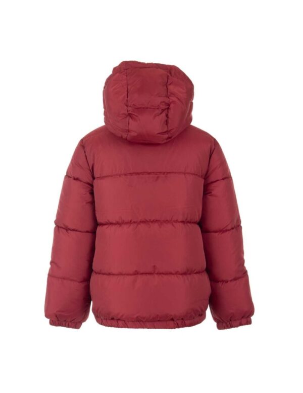 Guess Padded Hooded Ls Piumino Con Cappuccio Rosso Bambini Ragazzi