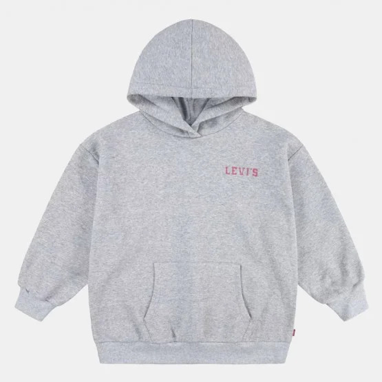 Levi's Lvg Levis Collegiate Hoodie Felpa Con Cappuccio Grigia Bambine Ragazze