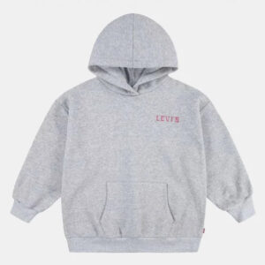 Levi's Lvg Levis Collegiate Hoodie Felpa Con Cappuccio Grigia Bambine Ragazze