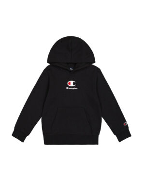Champion Kid's Felpa con Cappuccio Nera Bambini