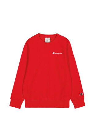 Champion Script Logo Fleece Crewneck Sweater Junior