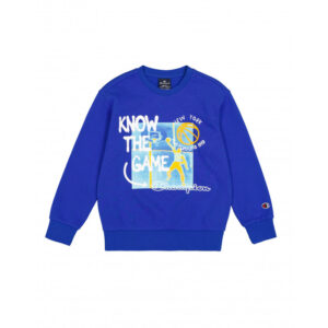 Champion Felpa Girocollo Blu Bambini