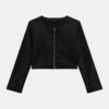 Guess Giacca similpelle con strass Nero Bambina