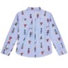 Camicia per bambini Oxford Adj fvy7 oxford caldo blu