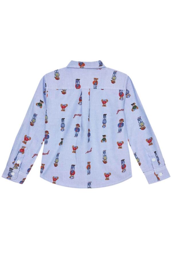 Camicia per bambini Oxford Adj fvy7 oxford caldo blu
