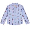 Camicia per bambini Oxford Adj fvy7 oxford caldo blu