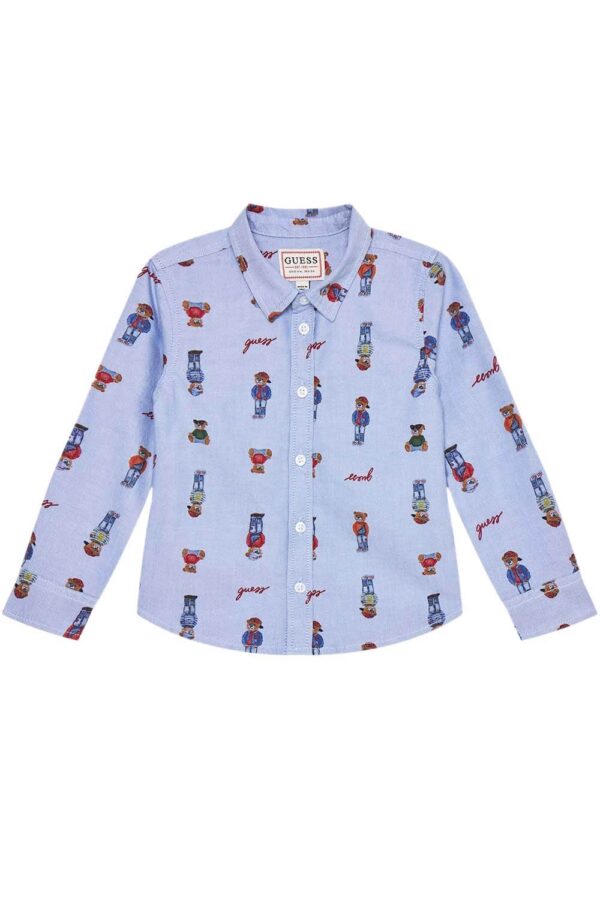 Camicia per bambini Oxford Adj fvy7 oxford caldo blu