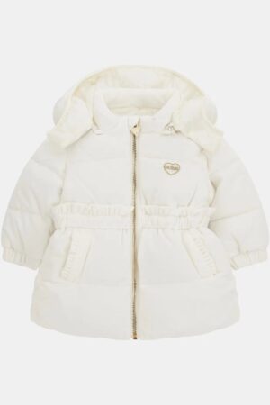 Guess Kids Cappotto Total white Bambina