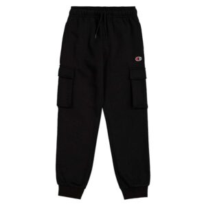 Champion Pantaloni joggers cargo in felpa Nero Bambino