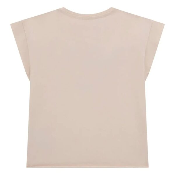 T-shirt Guess rosa LOVE con paillettes per bambina