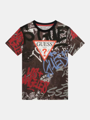 Guess Kids T-shirt stampa all over Bambino