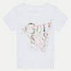 Guess Eco Signature Triangle Tee T-shirt Bianca Bambina