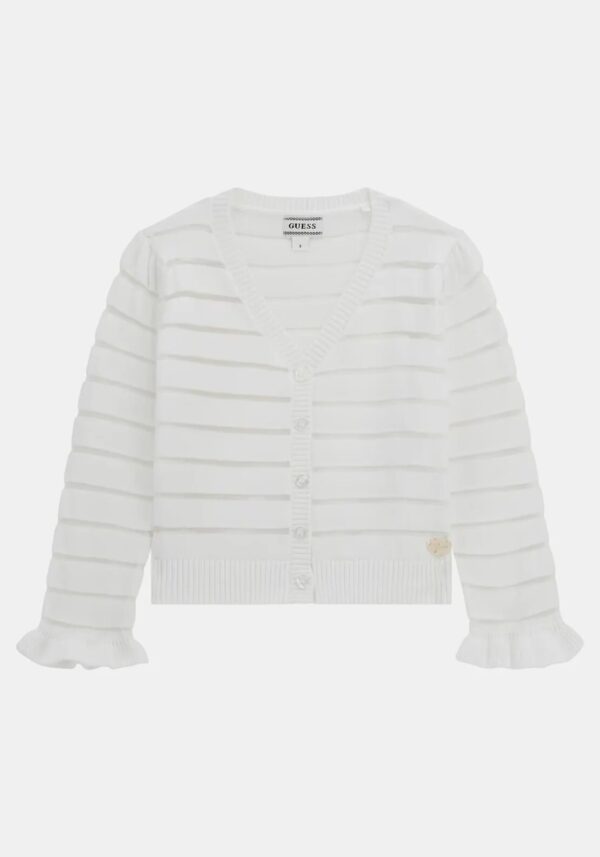 Guess Kids Cardigan a righe Bambina