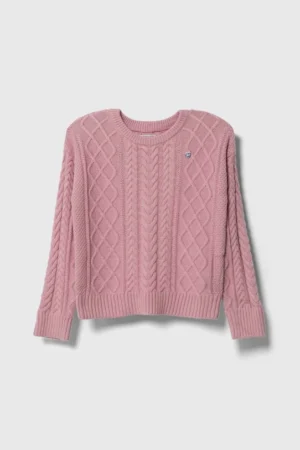Guess Maglione misto lana rosa bambina
