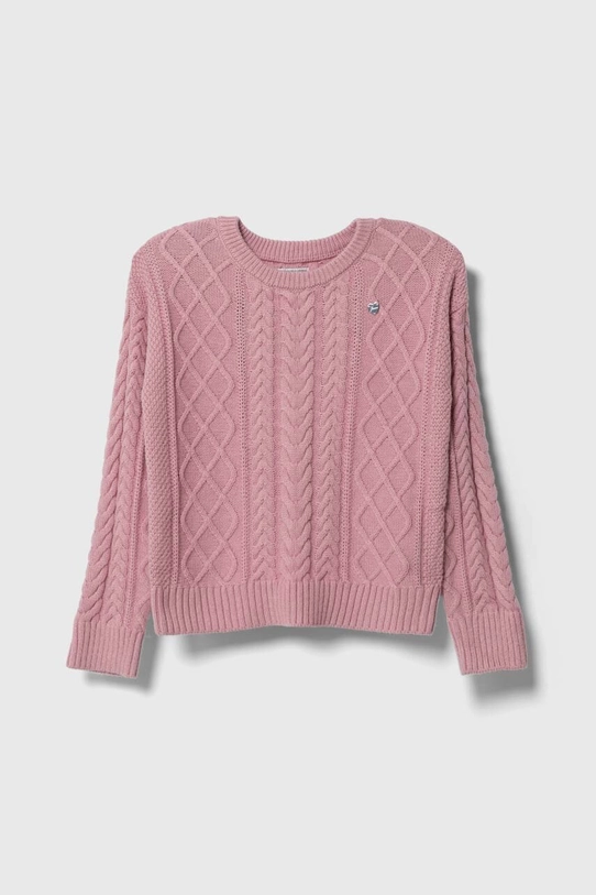 Guess Maglione misto lana rosa bambina