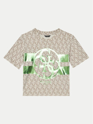 Guess T-shirt Beige Regular Fit Bambini