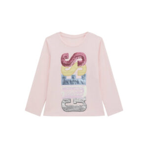 Guess Maglietta Maniche Lunghe Rosa Bambina