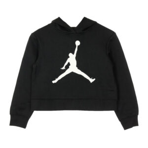 Jordan Jumpman Felpa Girocollo Nera Bambina