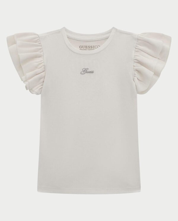 Guess T-shirt con rouches per bambine