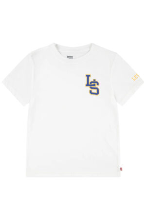 Levi's SS25  T-shirt con logo Varsity bianco brillante Bambini Ragazzi