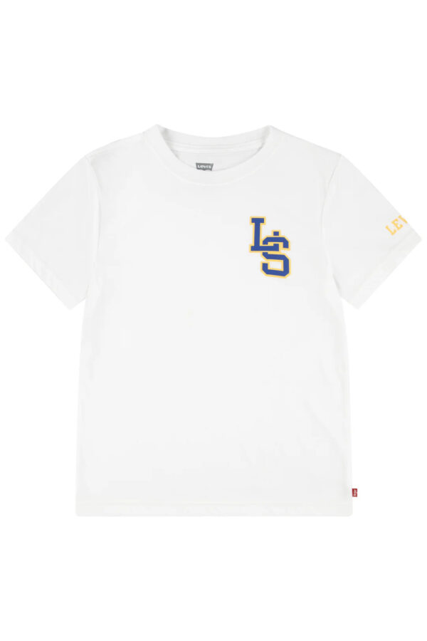 Levi's SS25  T-shirt con logo Varsity bianco brillante Bambini Ragazzi