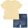Levi's® T-shirt con orsetto limone e pantaloncini di jeans